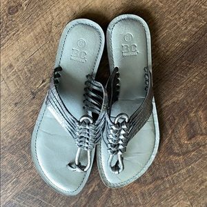 🌟Silver woven strap sandals 🌟